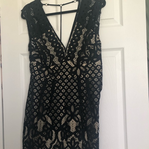 Free People lace overlay mini dress - Picture 1 of 1